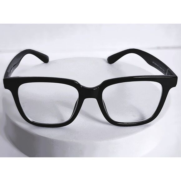Firmoo Piano Black C1 S574 53-19-149 Full Rim Square Eyeglasses Frames - Picture 1 of 15